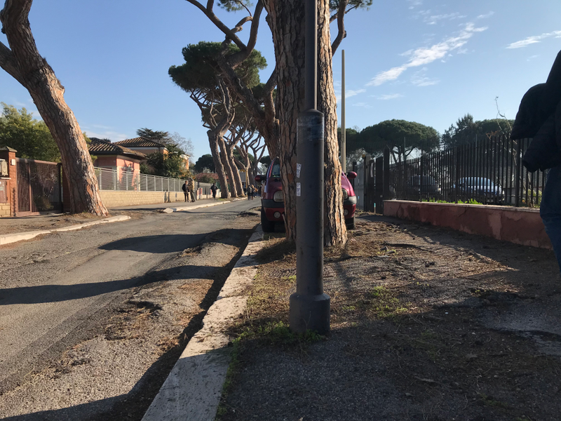 A Renault Twingo waiting patiently for its prey. I saved our tour group by proclaiming, “Merci, Twingo!” before it could attack.